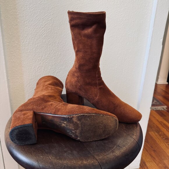 Silent D North Shore Heeled Boot in Whiskey Sz 7 - Picture 2 of 6